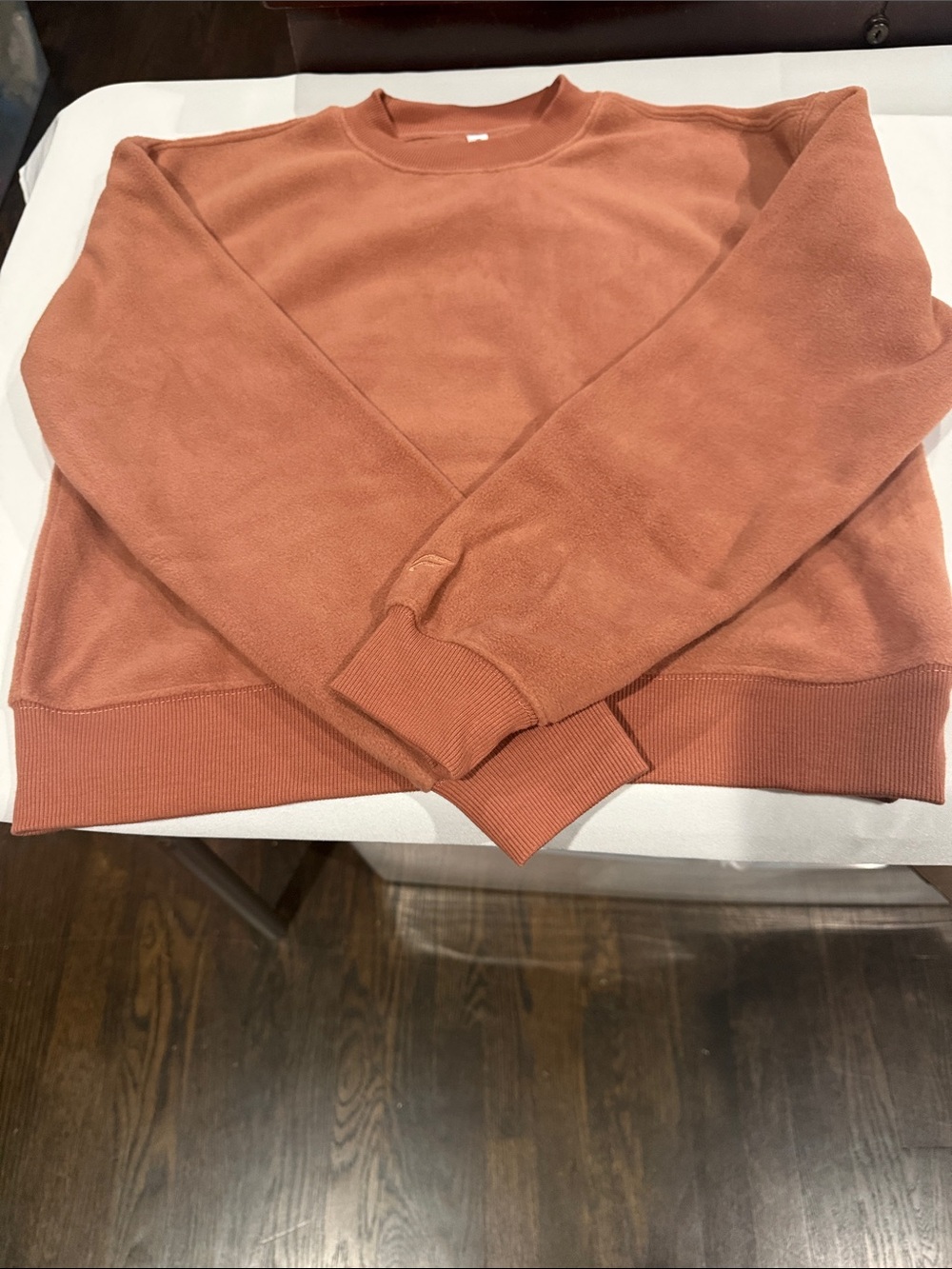 Fabletics Women's Crewneck Sweatshirt in Terracotta